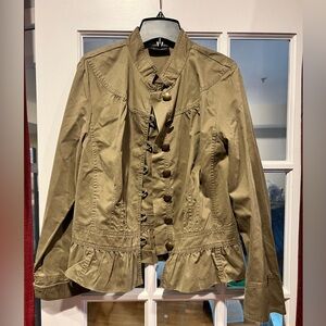 Context Women's Jacket Size 12 Khaki Excellent Condition